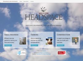Screenshot of the Headspace Accountancy website