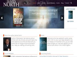 Screenshot of the James North Thrillers website
